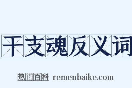 干支魂反义词是什么意思的图片